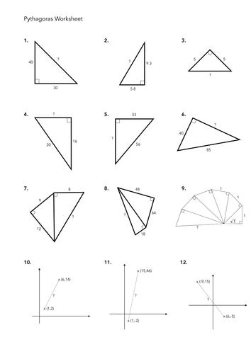 Printables Pythagorean Triples Worksheet pythagorean triples worksheet woodleyshailene precommunity printables worksheets