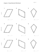 Angles in Quadrilaterals | Teaching Resources