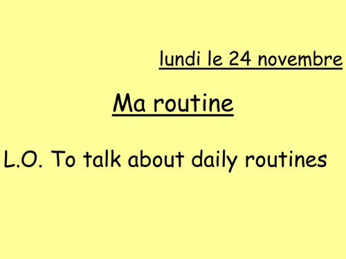 Ma Routine Teaching Resources