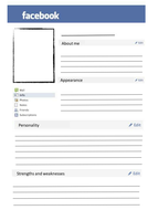 Blank Facebook page | Teaching Resources