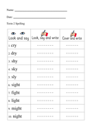 Spelling template | Teaching Resources