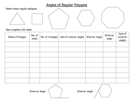 35 Angles Of Polygon Worksheet - Worksheet Project List