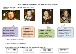 Religious Change in Tudor Times | Teaching Resources