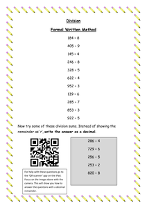 division bus stop method resources tes