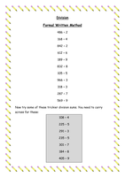 division bus stop method resources tes