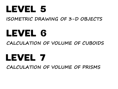 Isometric Drawing & Volume of Cuboids, Prisms Worksheets.ppt