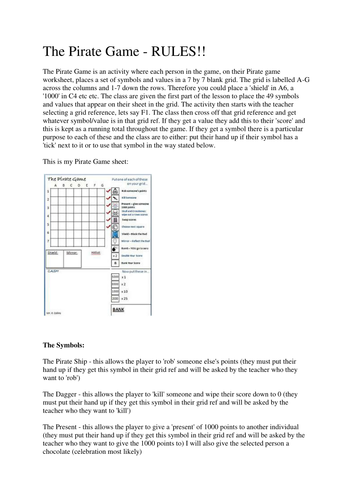 The Christmas Game | Teaching Resources