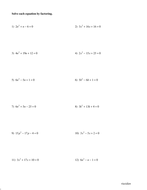 Quadratic Equations With A 1 Ac Method By Riazidan Teaching