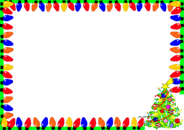 Christmas Themed Lined paper and Pageborders (2) | Teaching Resources