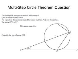Circle Theorems Multi Step Flow Chart Activity Teaching Resources