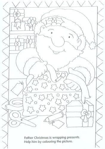 christmas colouring sheets