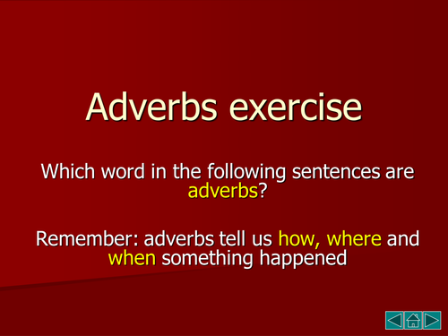 Adverbs PowerPoint | Teaching Resources