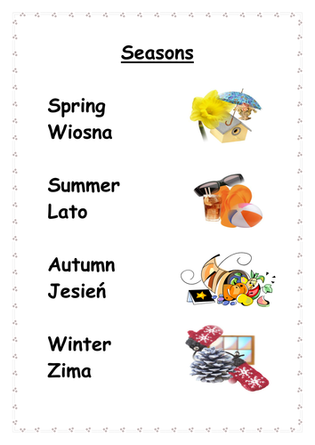 Various English/Polish sheets | Teaching Resources