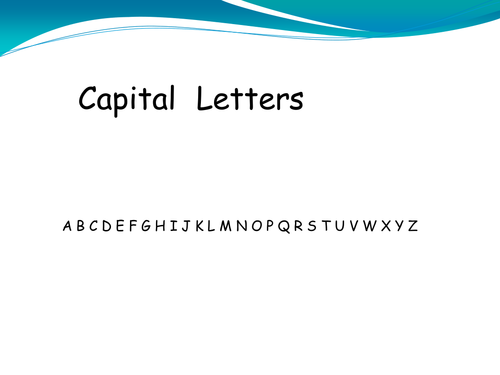 resume in capital letters