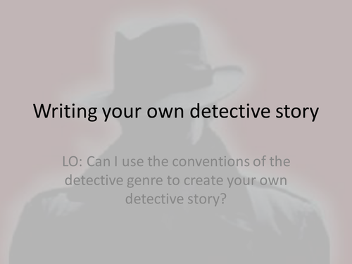 detective story essay example