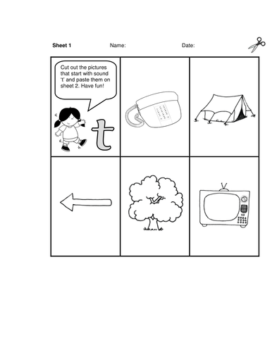 phonics practice sheets teaching resources