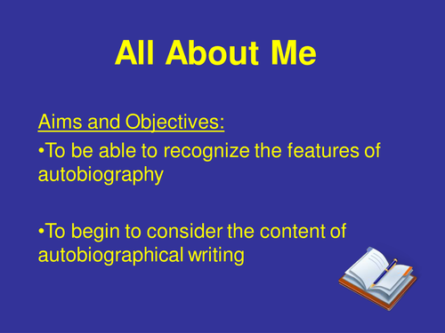 author's purpose of writing an autobiography