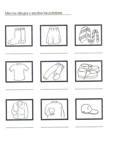 La Ropa Describing Clothes In Spanish Teaching Resources