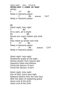 Chords Lyrics Silent Night Teaching Resources