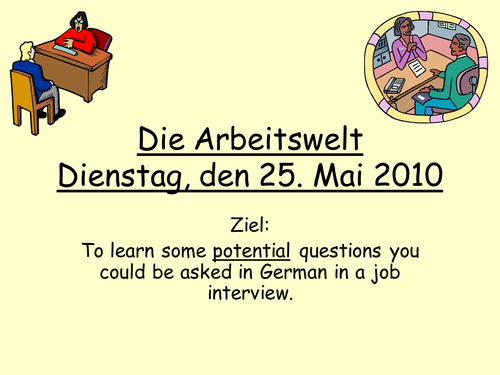 Easy German Interview Questions – OYPZ