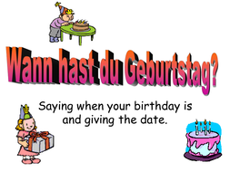 Wann Hast Du Geburtstag Teaching Resources