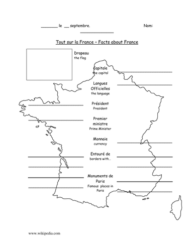Bi-lingual map outline ... | Teaching Resources