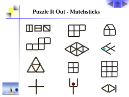 matchstick puzzles teaching resources