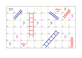 Math And Ladders (board Game) 