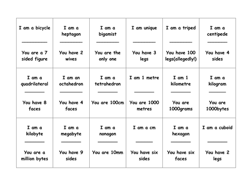 Shapes Their Names Teaching Resources