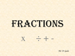 Using the four operations with Fractions | Teaching Resources