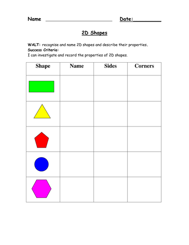 shape properties homework