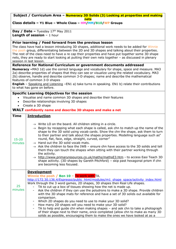 Series of Shape and Pattern Lesson Plans | Teaching Resources