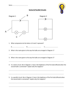 Series & parallel circuits worksheet | Teaching Resources