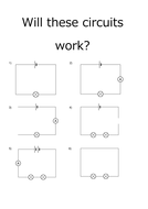 Will these circuits work? Worksheet | Teaching Resources