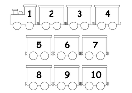 train number lines 1 10 and 1 20 teaching resources