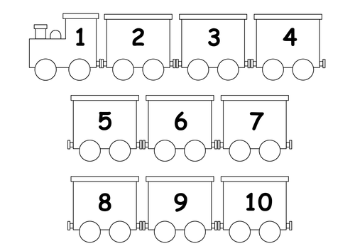 train number lines 1 10 and 1 20 teaching resources