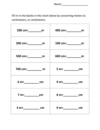 grade 3 math length measurement worksheets teaching resources