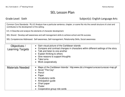 Grade 6 Ela Sel Unit The Cay Teaching Resources