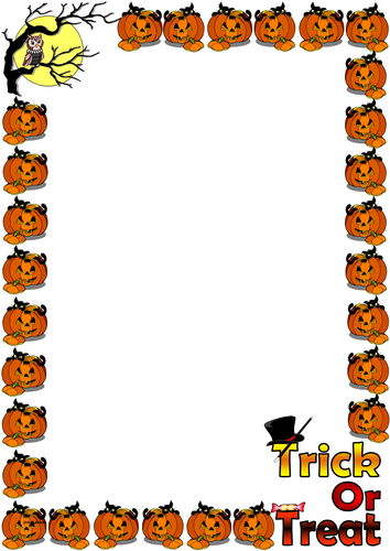 Trick Or Treat Themed Lined paper and Pageborders | Teaching Resources