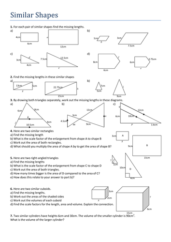 Similar Shapes | Teaching Resources