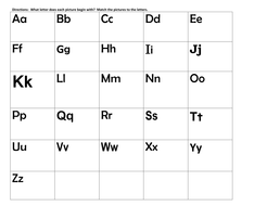 Kindergarten Letter-Sound Correspondence Activity | Teaching Resources