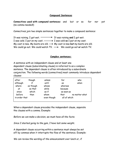 understanding-compound-and-complex-sentences-teaching-resources