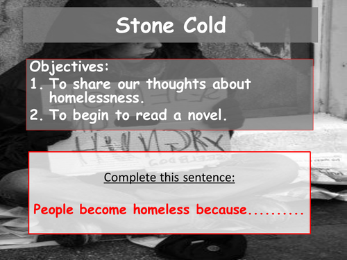 Stone Cold - Lesson PowerPoint on Homelessness | Teaching Resources