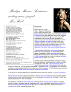 Marilyn monroe research paper picture