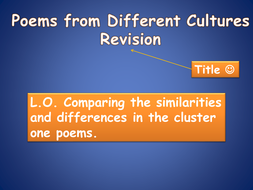 Comparing two poems | Teaching Resources