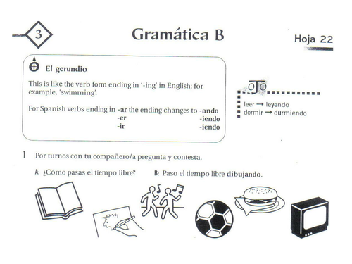 The Present Continuous In Spanish Teaching Resources