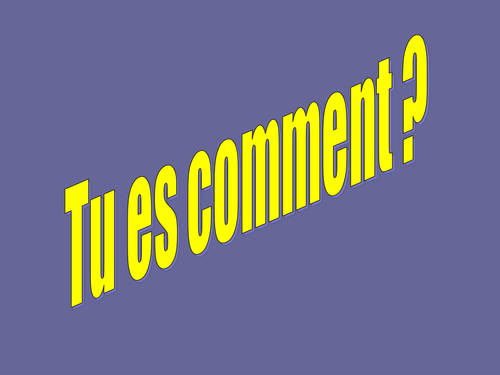 comment es tu ? Intro to sizes | Teaching Resources
