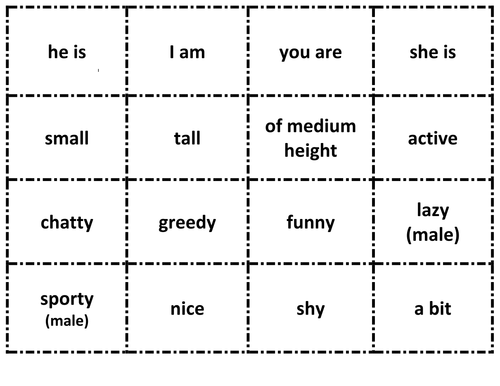 Cards in English and French | Teaching Resources