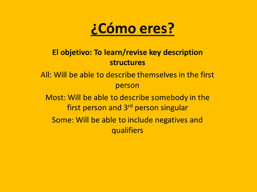 como-eres-teaching-resources