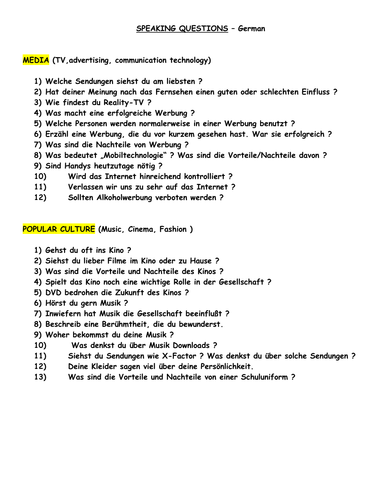 german-speaking-questions-teaching-resources